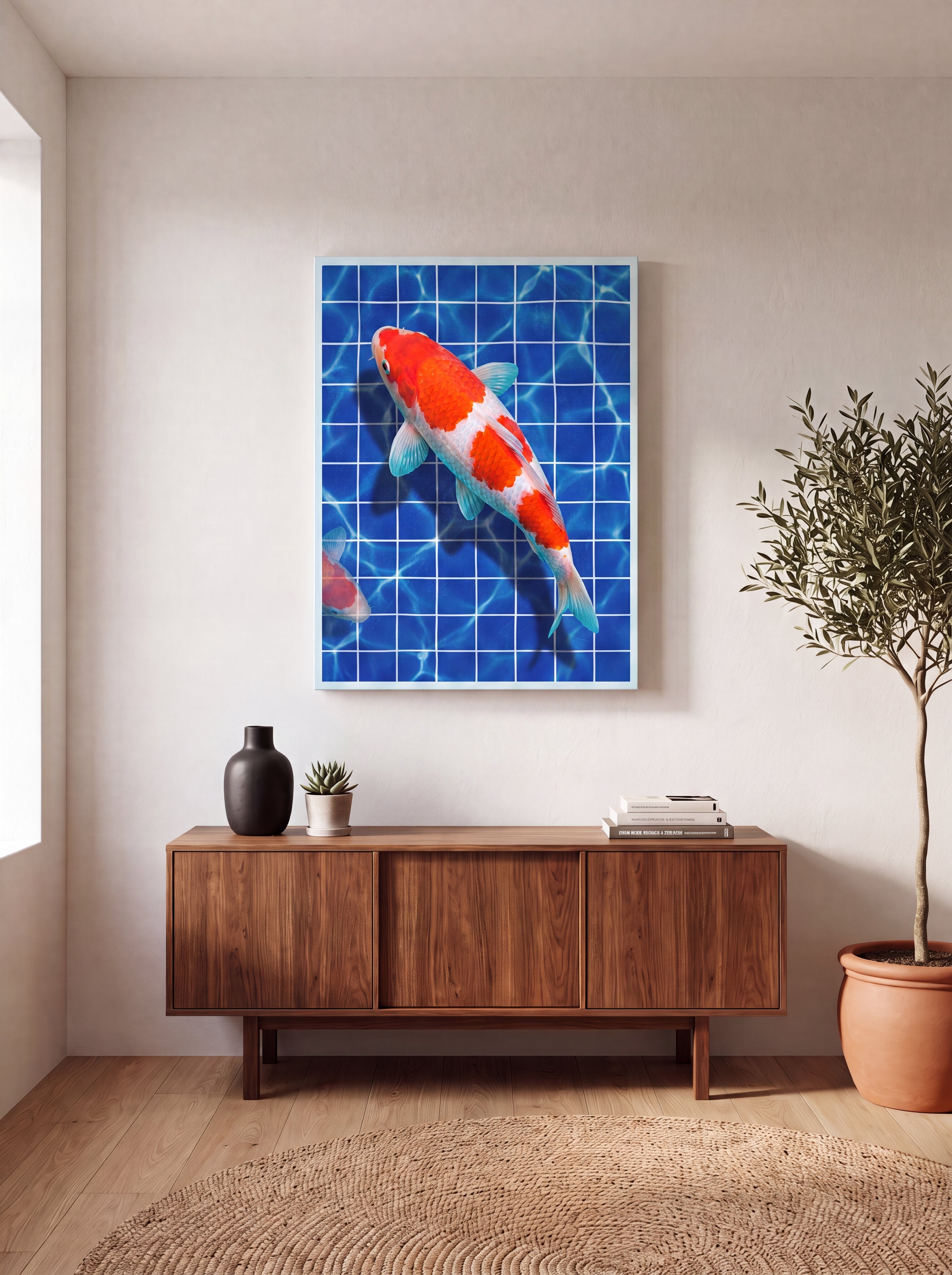 Kōhaku Koi | Japanese Streetwear Fish Canvas Wall Art