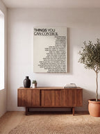 Things You Can Control | Stoic Mindset Canvas Wall Art