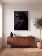 Show Up Daily Until Good Becomes Unstoppable | Dark Eagle Canvas Wall Art