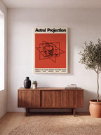 Astral Projection | Surreal Cosmic Meditation Canvas Wall Art