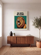 No Guts No Glory | Lion Streetwear Canvas Wall Art