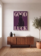 Good Luck | Japanese Lucky Cat Streetwear Canvas Wall Art