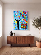 Dream In Color | Vibrant Abstract Inspirational Canvas Wall Art