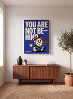 You Are Not Behind | Motivational Minimalist Canvas Wall Art
