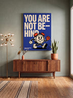 You Are Not Behind | Motivational Minimalist Canvas Wall Art