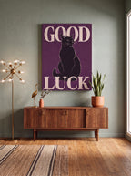 Good Luck | Japanese Lucky Cat Streetwear Canvas Wall Art