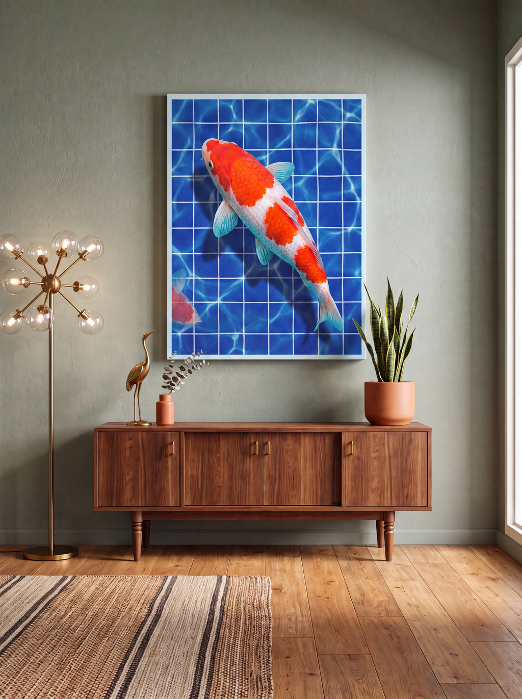 Kōhaku Koi | Japanese Streetwear Fish Canvas Wall Art