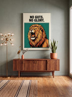 No Guts No Glory | Lion Streetwear Canvas Wall Art