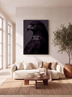 Show Up Daily Until Good Becomes Unstoppable | Dark Eagle Canvas Wall Art