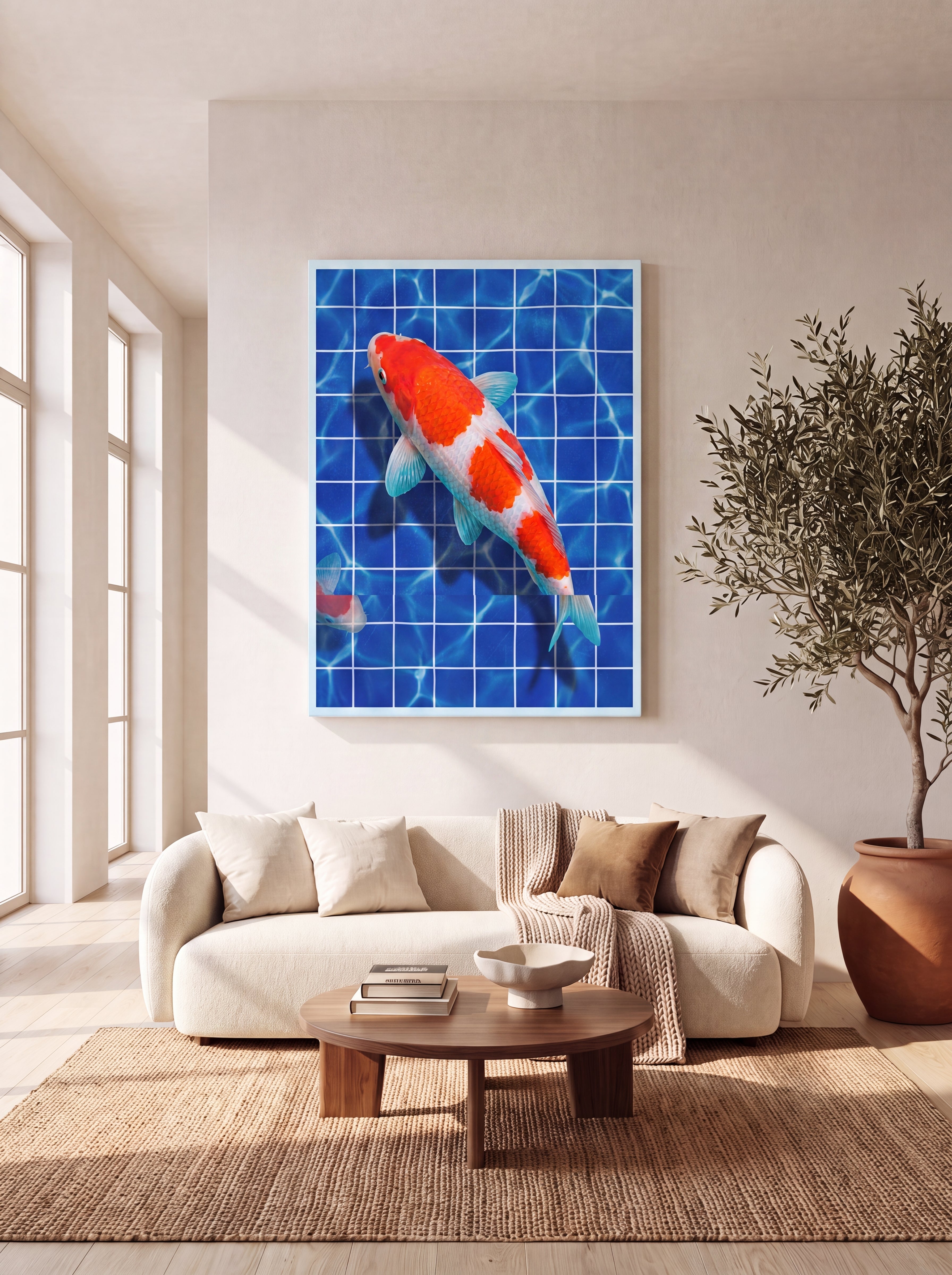 Kōhaku Koi | Japanese Streetwear Fish Canvas Wall Art