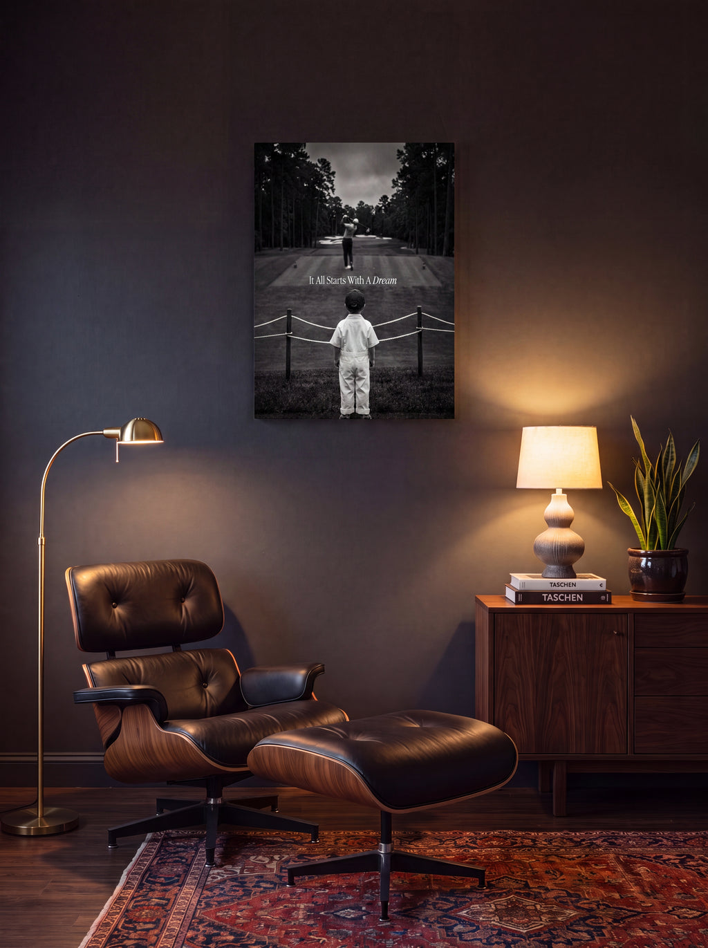 It All Starts With A Dream | Golf Course Canvas Wall Art