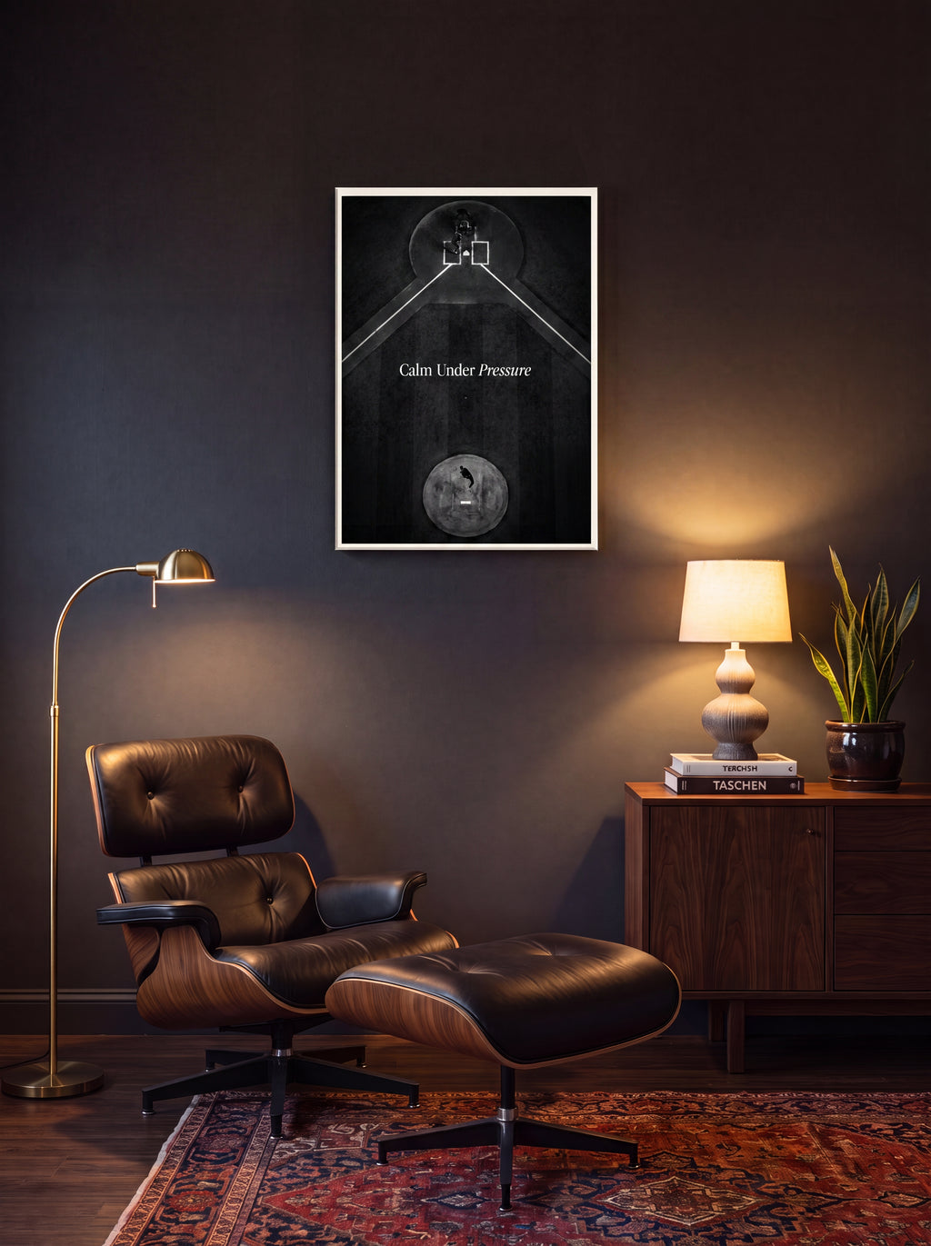 Calm Under Pressure | Baseball Mindset Canvas Wall Art