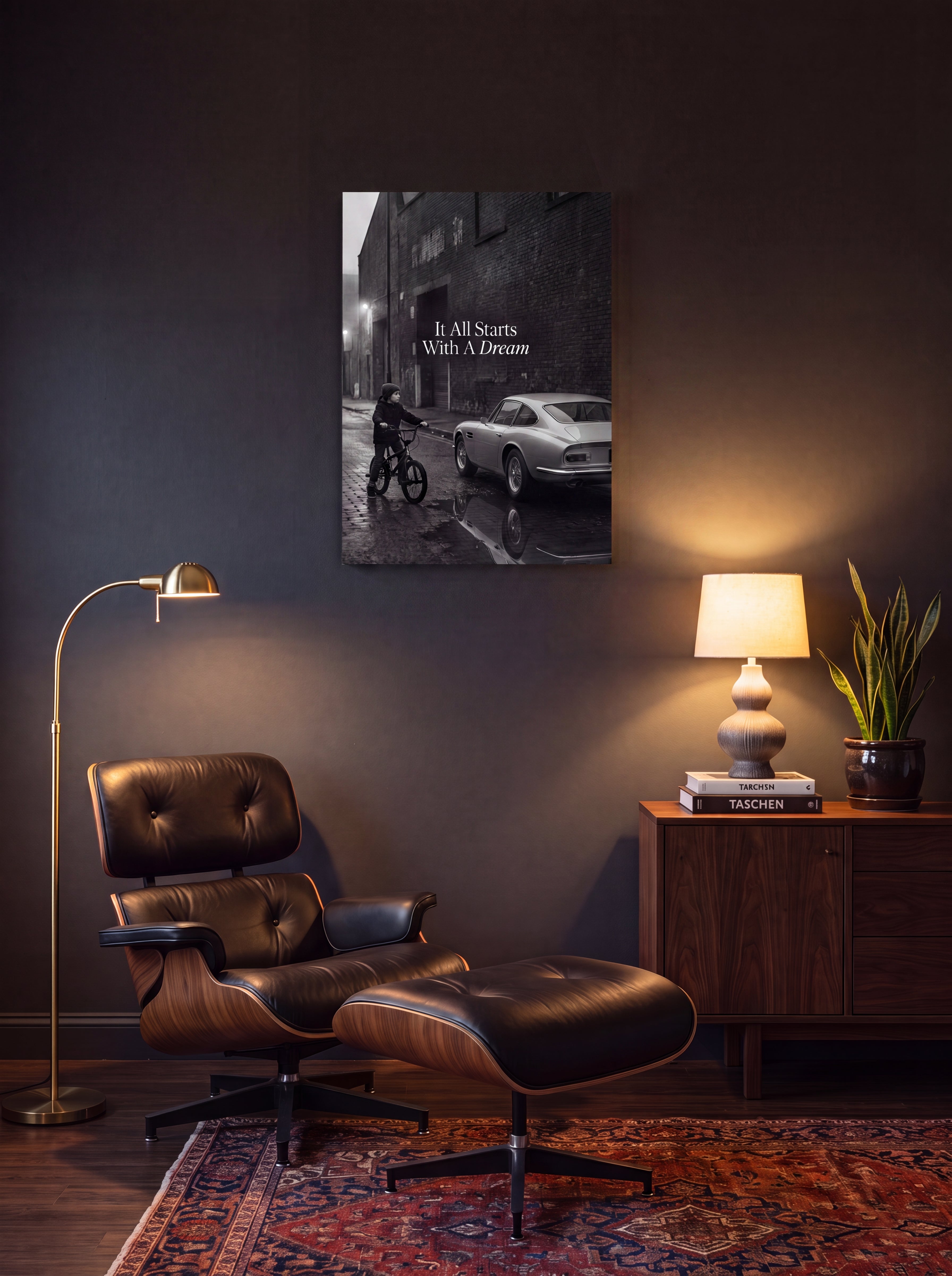 It All Starts With A Dream | Luxury Supercar Canvas Wall Art