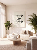 Brick By Brick | Motivational Hustle Canvas Wall Art
