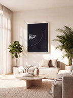 1% Better Every Day | Minimal Growth Chart Canvas Wall Art