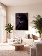 Show Up Daily Until Good Becomes Unstoppable | Dark Eagle Canvas Wall Art