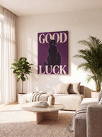 Good Luck | Japanese Lucky Cat Streetwear Canvas Wall Art