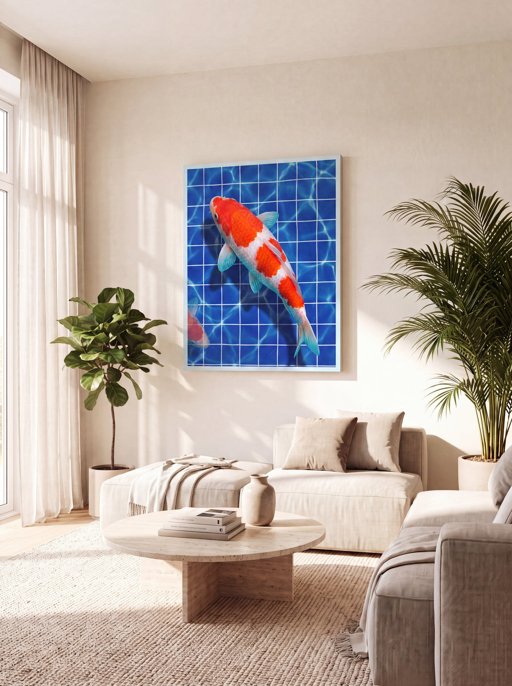 Kōhaku Koi | Japanese Streetwear Fish Canvas Wall Art