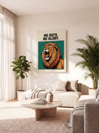 No Guts No Glory | Lion Streetwear Canvas Wall Art