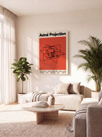 Astral Projection | Surreal Cosmic Meditation Canvas Wall Art