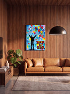 Dream In Color | Vibrant Abstract Inspirational Canvas Wall Art