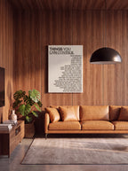 Things You Can Control | Stoic Mindset Canvas Wall Art