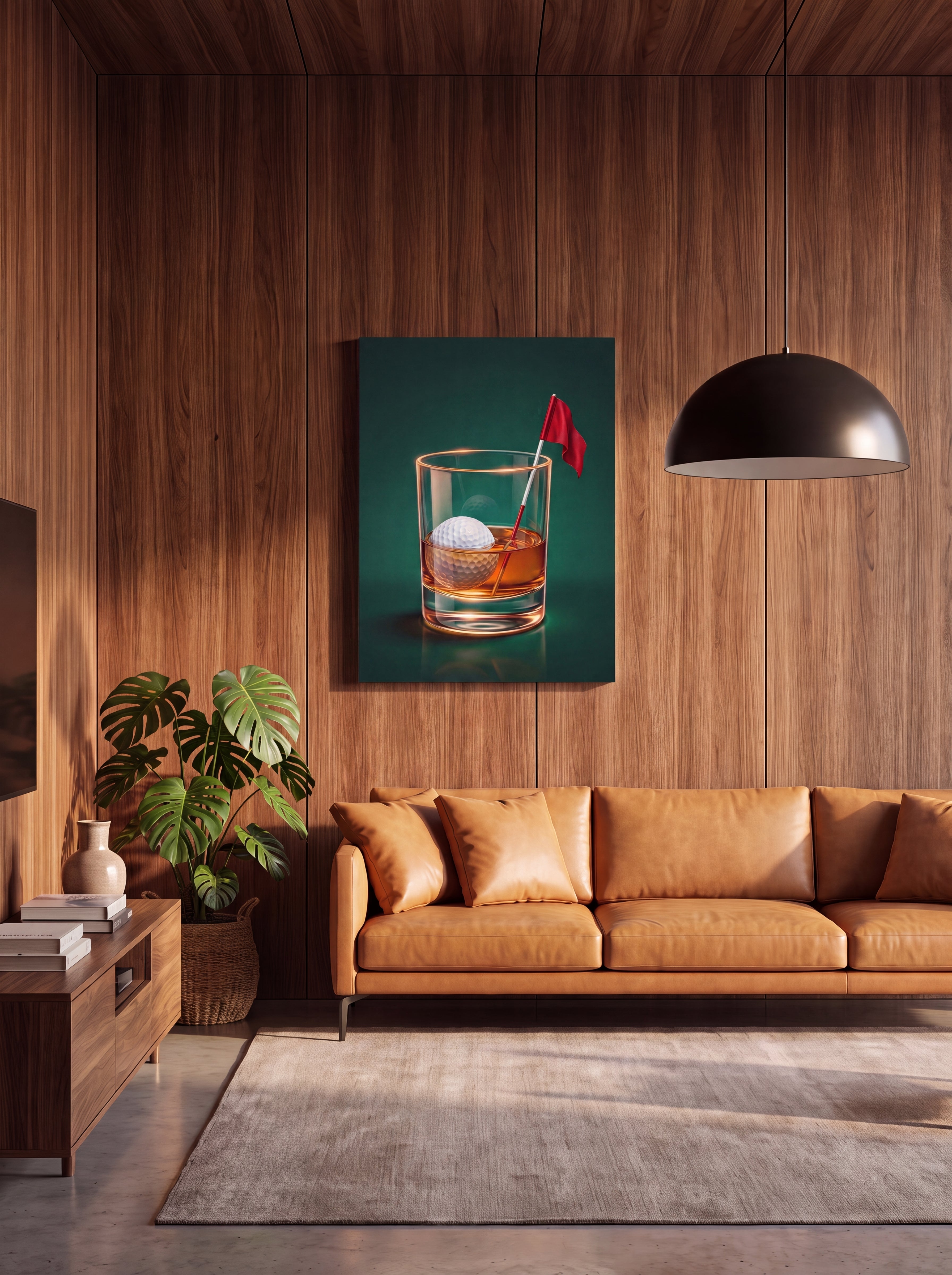The 19th Hole | Golf Bar Retro Canvas Wall Art