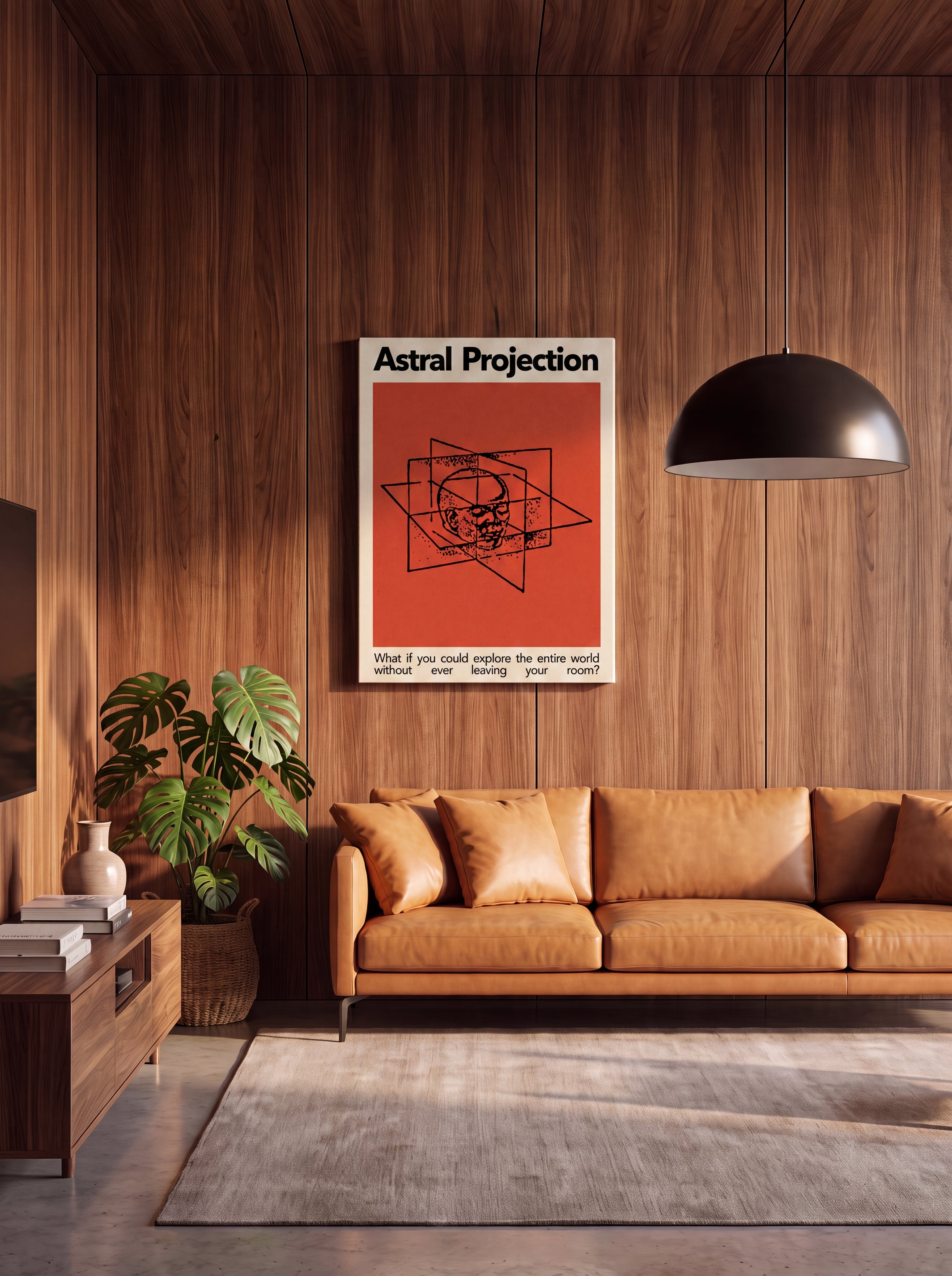 Astral Projection | Surreal Cosmic Meditation Canvas Wall Art