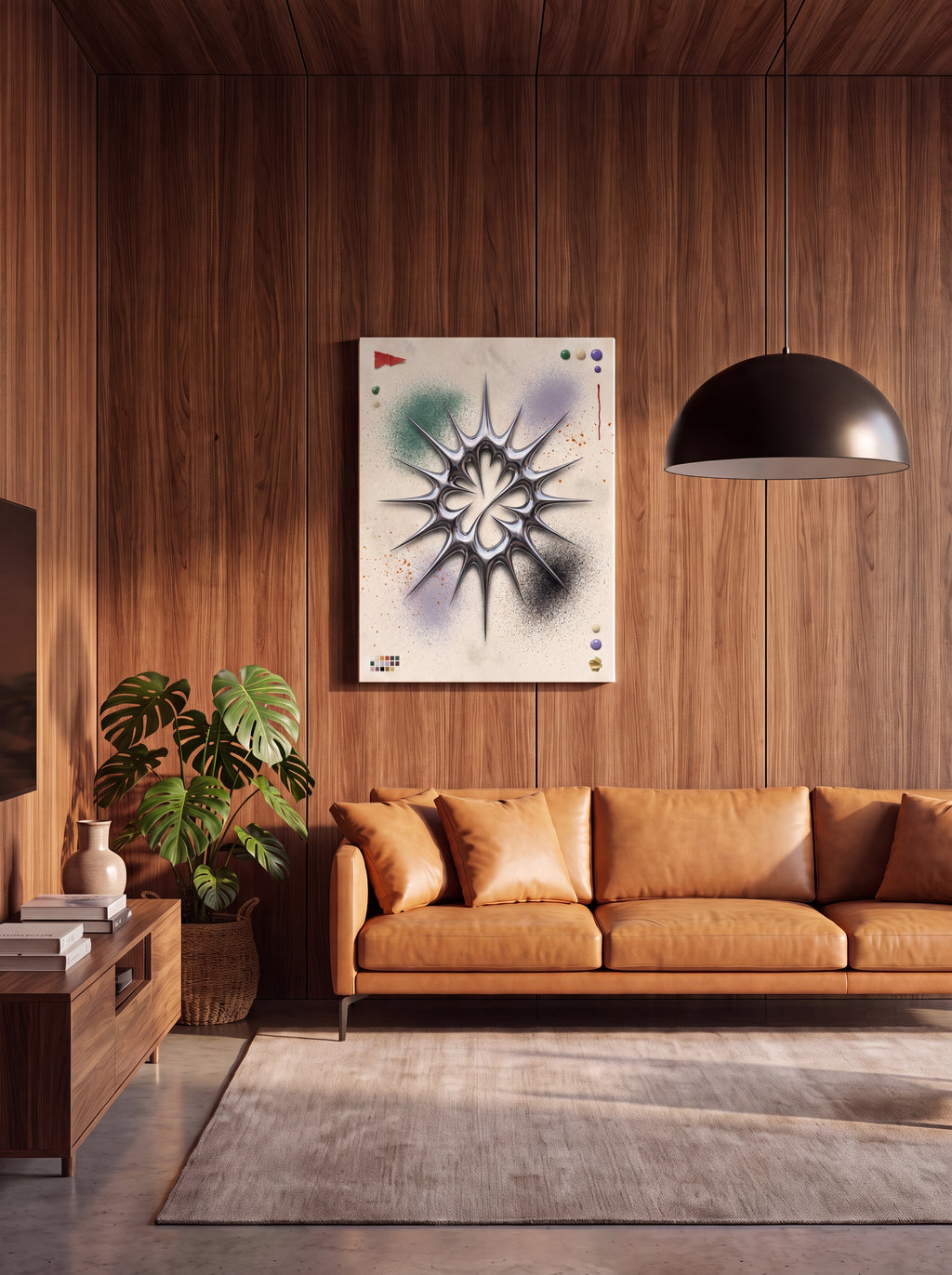 Liquid Chrome | Abstract Metallic 3D Canvas Wall Art