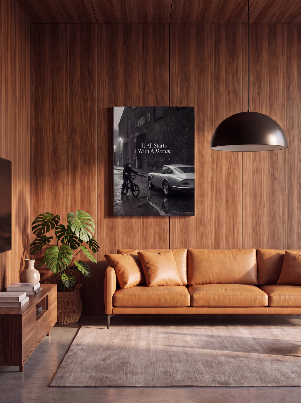 It All Starts With A Dream | Luxury Supercar Canvas Wall Art