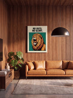 No Guts No Glory | Lion Streetwear Canvas Wall Art