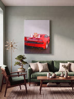 Cheat Day | Supercar & Fast Food Pop Art Canvas Wall Art