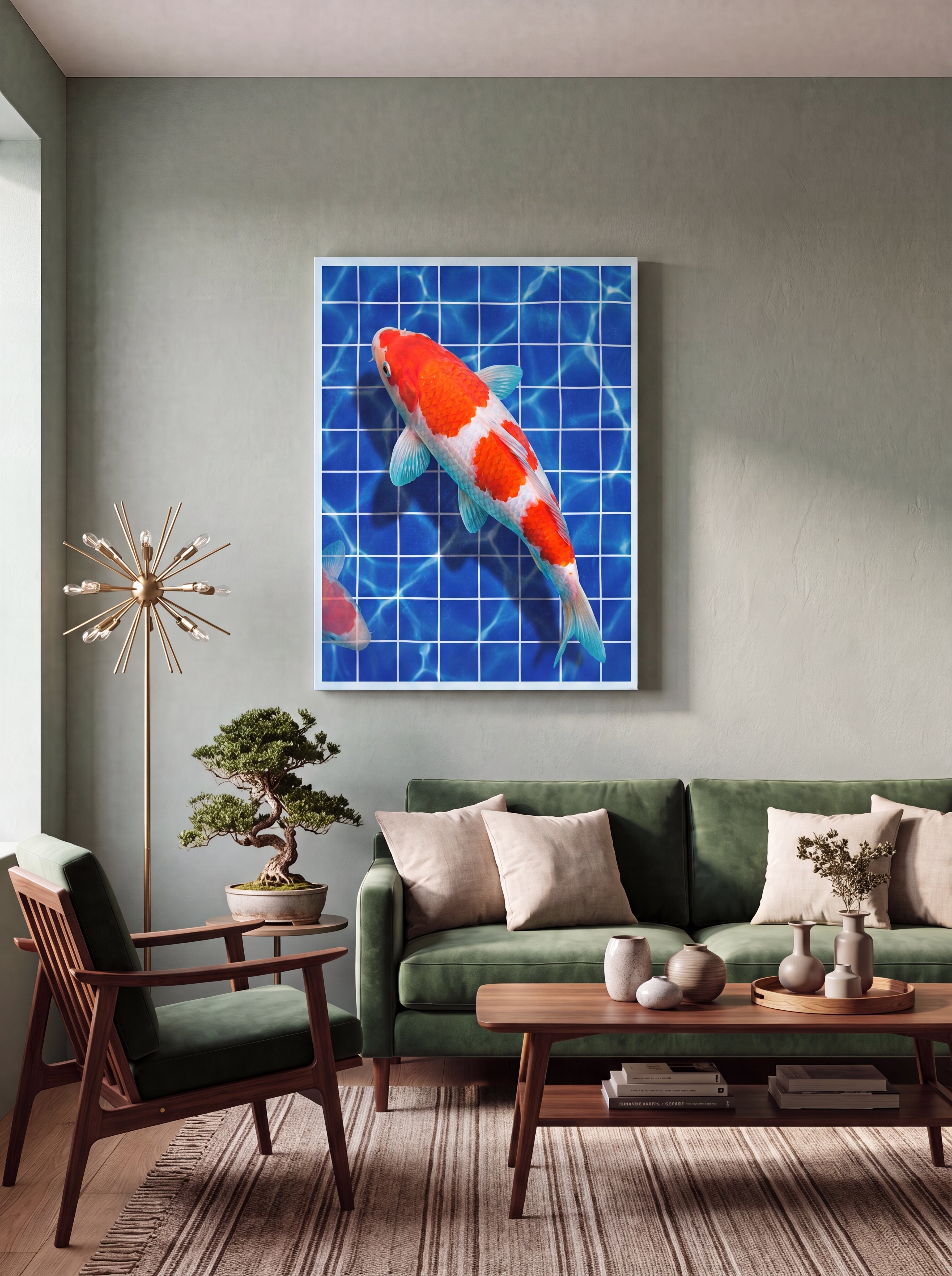 Kōhaku Koi | Japanese Streetwear Fish Canvas Wall Art
