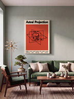 Astral Projection | Surreal Cosmic Meditation Canvas Wall Art