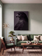 Show Up Daily Until Good Becomes Unstoppable | Dark Eagle Canvas Wall Art