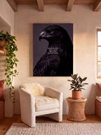 Show Up Daily Until Good Becomes Unstoppable | Dark Eagle Canvas Wall Art