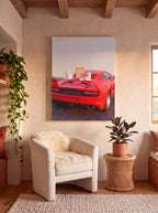 Cheat Day | Supercar & Fast Food Pop Art Canvas Wall Art