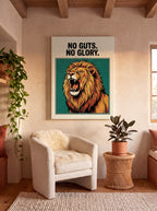 No Guts No Glory | Lion Streetwear Canvas Wall Art