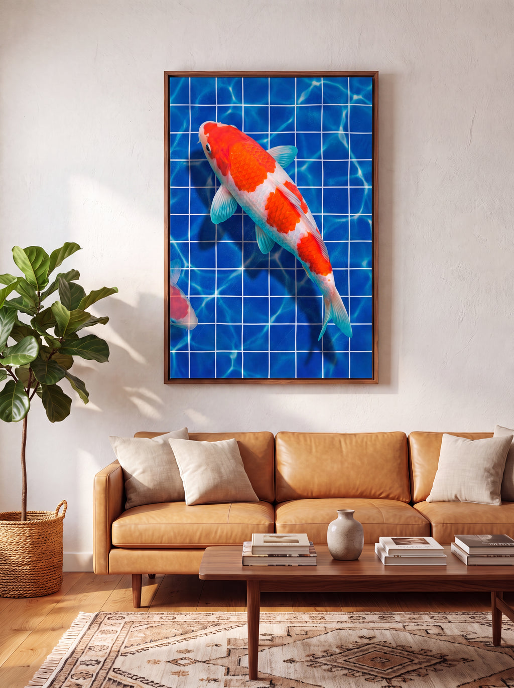 Kōhaku Koi | Japanese Streetwear Fish Canvas Wall Art