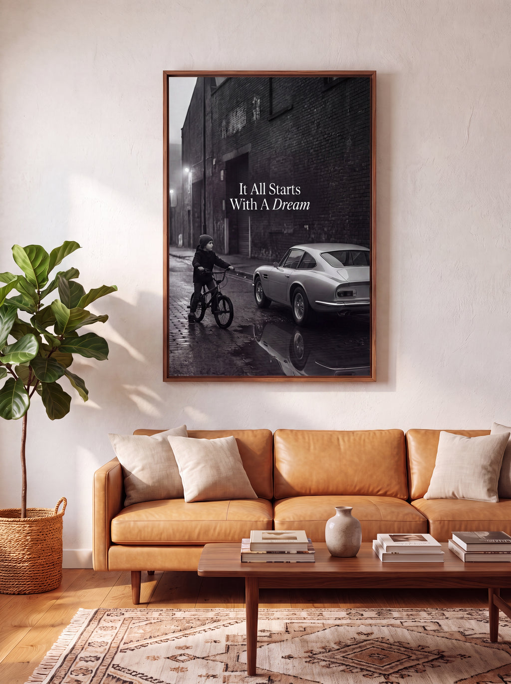 It All Starts With A Dream | Luxury Supercar Canvas Wall Art