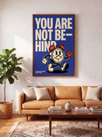 You Are Not Behind | Motivational Minimalist Canvas Wall Art