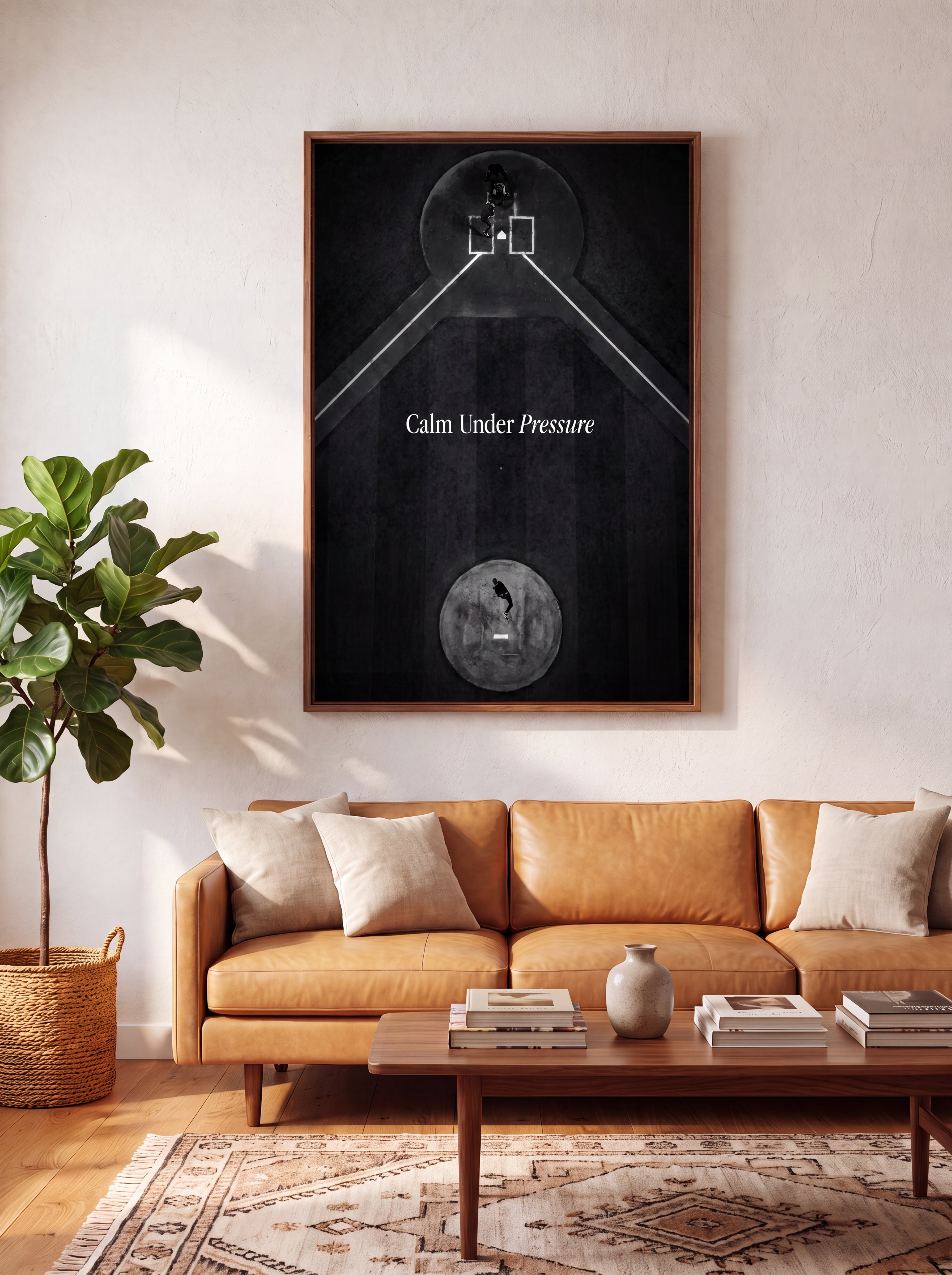 Calm Under Pressure | Baseball Mindset Canvas Wall Art