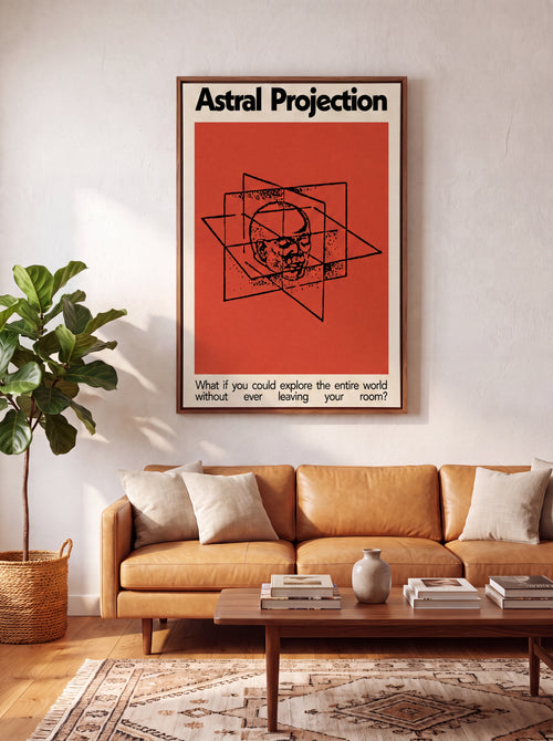 Astral Projection | Surreal Cosmic Meditation Canvas Wall Art