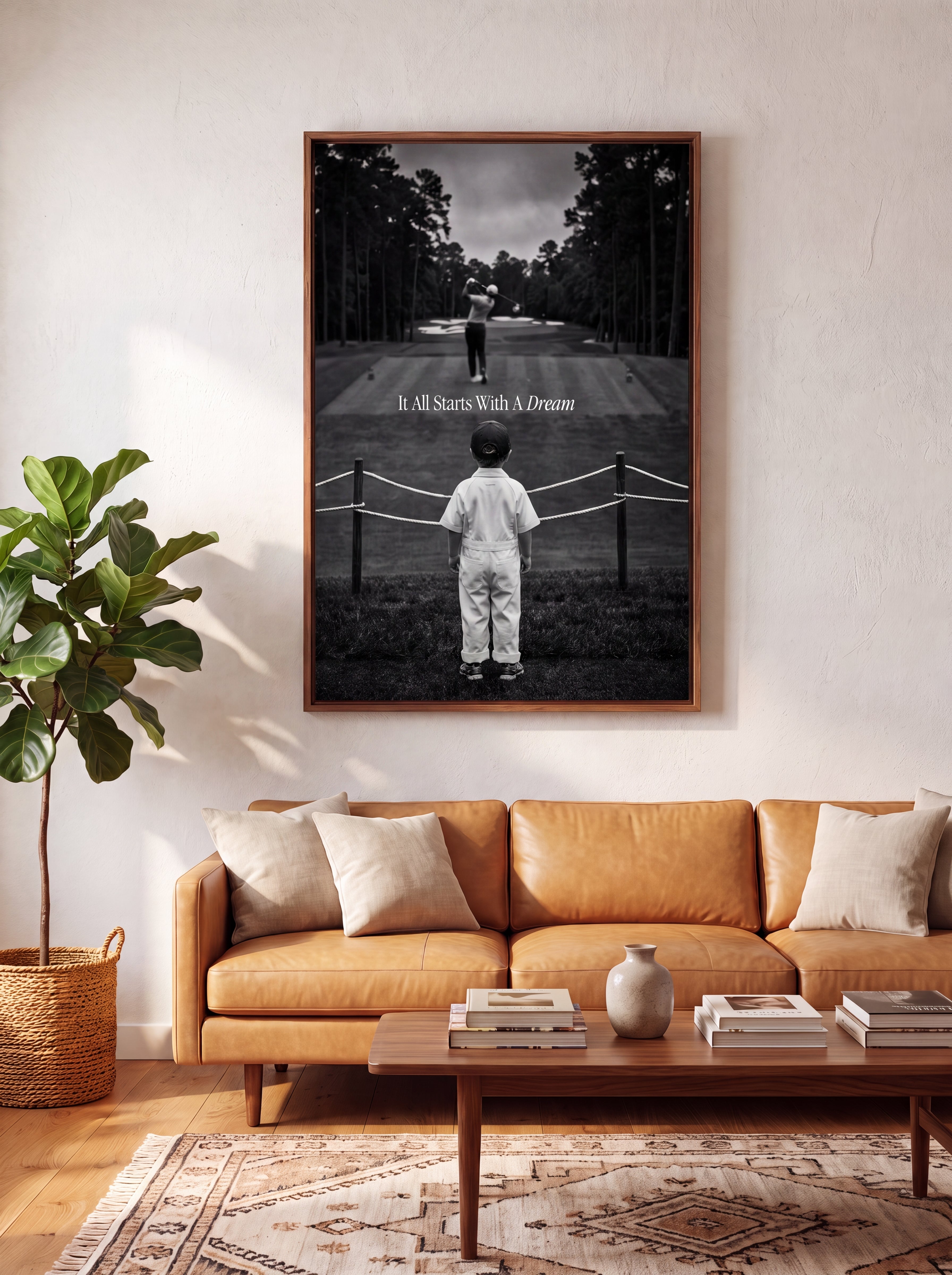It All Starts With A Dream | Golf Course Canvas Wall Art