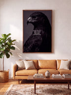Show Up Daily Until Good Becomes Unstoppable | Dark Eagle Canvas Wall Art