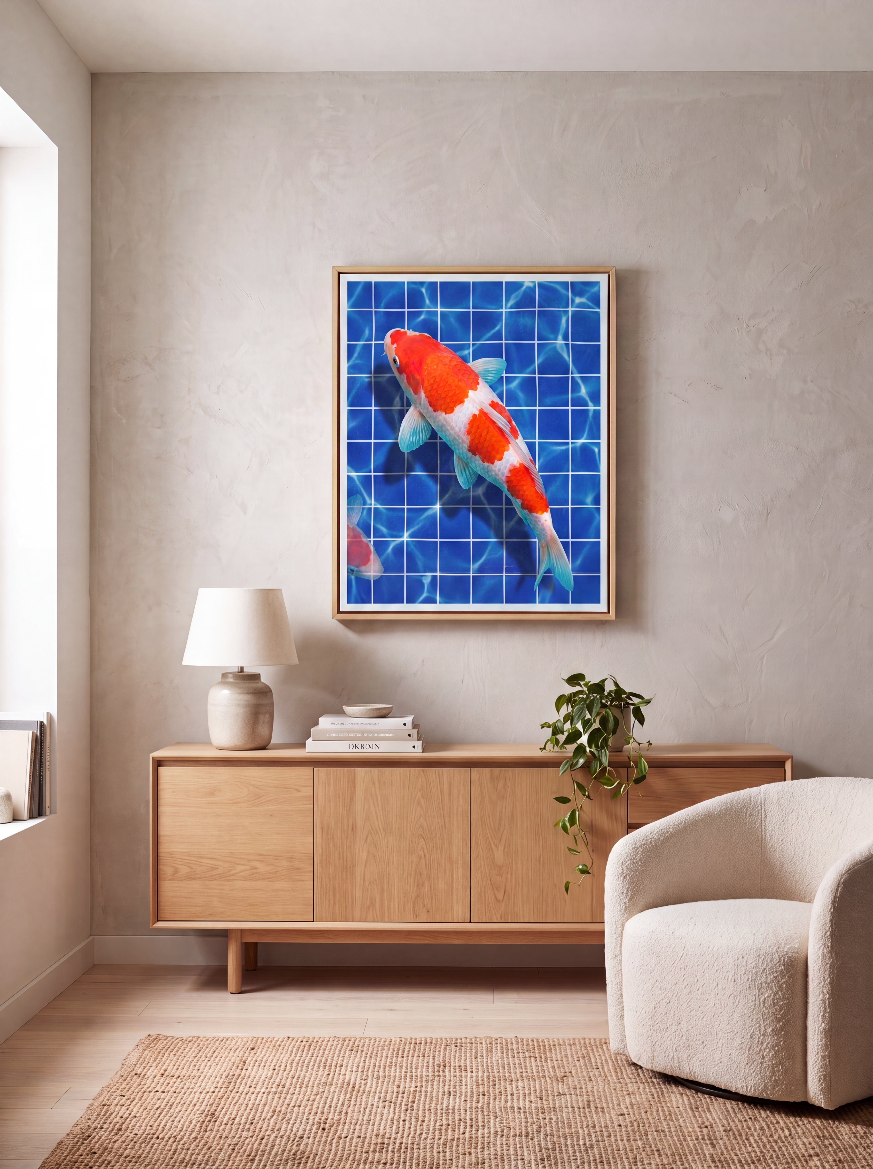 Kōhaku Koi | Japanese Streetwear Fish Canvas Wall Art