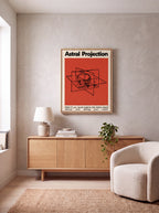 Astral Projection | Surreal Cosmic Meditation Canvas Wall Art