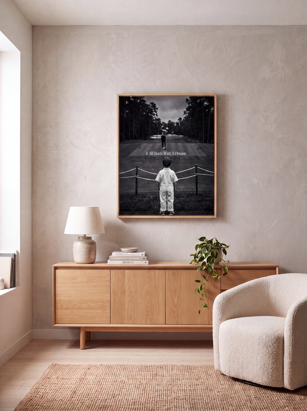 It All Starts With A Dream | Golf Course Canvas Wall Art