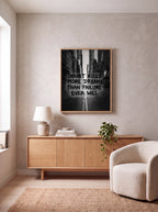 Doubt Kills More Dreams Than Failure | Black & White Canvas Wall Art