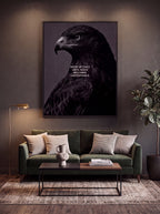 Show Up Daily Until Good Becomes Unstoppable | Dark Eagle Canvas Wall Art